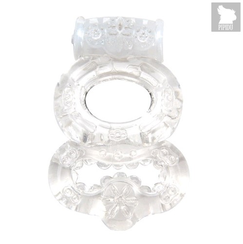 Виброкольцо эрекционное Climax® Gems Crystal Ring, цвет прозрачный - Topco Sales