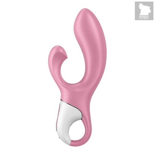 Розовый вибратор-кролик с расширением Air Pump Bunny 2 - 20,4 см., цвет розовый - Satisfyer