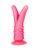 Розовый стимулятор с раздвоенным кончиком - 16 см., цвет розовый - Lovetoy (А-Полимер)