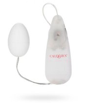 Круглое белое виброяйцо Pocket Exotics Vibrating Egg, цвет белый - California Exotic Novelties