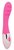 Розовый ребристый вибромассажер с 10 режимами вибрации, цвет розовый - Bioritm