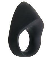 Черное эрекционное кольцо с вибрацией Night Rider, цвет черный - Zero tolerance