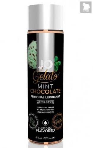 Вкусовой лубрикант JO Gelato Mint Chocolate Flavored Lubricant, мятный шоколад, 120 мл - System JO