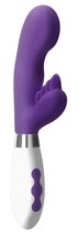 Фиолетовый вибратор-кролик Ares - 21,5 см., цвет фиолетовый - Shots Media