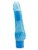 Голубой водонепроницаемый вибратор JELLY JOY ROUGH RIDGES MULTISPEED VIBE - 18 см, цвет голубой - Dream toys