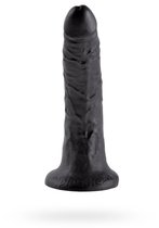Фаллоимитатор-страпон King Cock 7" Cock на присоске, цвет черный - Pipedream