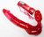Безремневой вагинальный страпон с вибратором Bend Over Boyfriend Red - 21 см, цвет красный - Toy Joy