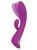 Фиолетовый вибратор с клиторальным отростком ROCKING BUNNY, цвет фиолетовый - Dream toys