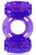 Фиолетовое эрекционное кольцо в двумя вибропулями, цвет фиолетовый - Bioritm