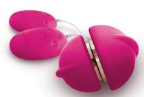 Ярко-розовый клиторальный стимулятор Union Girl/Girl Vibe, цвет розовый - NS Novelties