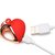 Красное ожерелье с подвеской-вибратором 10X Vibrating Silicone Heart Necklace, цвет красный - XR Brands