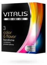 Презервативы VITALIS №3 Color & flavor, 3 шт. - VITALIS