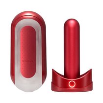 Красный мастурбатор Flip Zero Red & Warmer с подогревом, цвет красный - Tenga