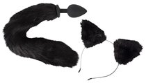 Игровой набор Pet Play Plug & Ears, цвет черный - ORION
