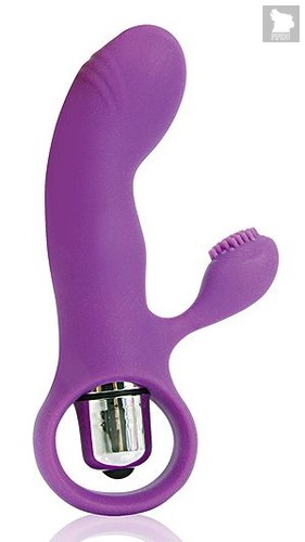 Фиолетовый вибромассажер COSMO с покрытым усиками клиторальным стимулятором, цвет фиолетовый - Bior toys