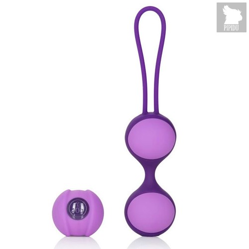 Вагинальные шарики дуэт Mini Stella II, цвет фиолетовый - Jopen