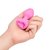 Розовый анальный плаг с кристаллом-сердцем Vibrating Heart Shape Jewel Plug S-M, цвет розовый - B-vibe