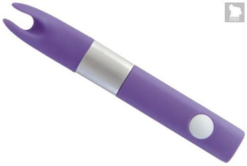 Фиолетовый клиторальный вибромассажёр Qvibry, цвет фиолетовый - Qvibry
