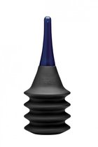 Tom of Finland Анальный душ с грушей-гармошкой Enema Delivery System, цвет черный - XR Brands