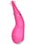 Розовый вибратор Candice с вращением - 12,7 см., цвет розовый - Yuanse
