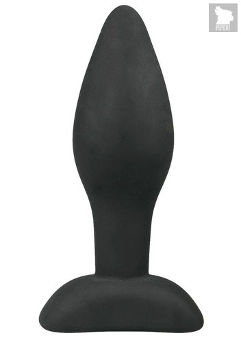 Черный анальный плаг Rocket Plug - 9 см., цвет черный - Easy toys