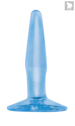 Анальная пробка Basix Rubber Works - Mini Butt Plug, цвет голубой - Pipedream