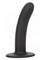 Черный анальный стимулятор Silicone Smooth Probe - 15,25 см., цвет черный - California Exotic Novelties