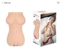 Мастурбатор-вагина Clara OnaHole с имитацией груди