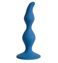 Синяя анальная пробка Vesta - 12,5 см, цвет синий - Le Frivole