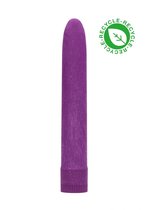 Фиолетовый эко-вибромассажер Natural Pleasure - 17,7 см., цвет фиолетовый - Shots Media