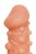 Телесная закрытая насадка с шариками Cock Sleeve 010 Size M - 15,6 см., цвет телесный - Kokos