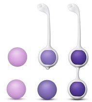 Комплект вагинальных шариков Kegel Training Kit, цвет фиолетовый - Blush Novelties