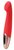 Красный вибромассажер TETHYS - 18 см., цвет красный - Viotech
