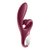 Бордовый вибратор-кролик Touch me - 21,2 см., цвет бордовый - Satisfyer