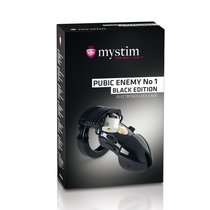 Пояс верности с электростимуляцией Mystim Pubic Enemy No1 Black Edition, цвет черный - Mystim