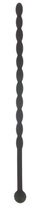Длинный силиконовый уретральный стимулятор - 15,5 см., цвет черный - Bioritm