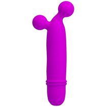 Лиловый вибратор Goddard со стимулирующими шариками - 11,8 см, цвет лиловый - Baile