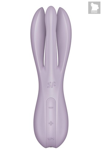 Сиреневый клиторальный вибромассажер Threesome 2, цвет сиреневый - Satisfyer