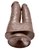 Фаллоимитатор King Cock Double Penetrator для двойного проникновения, цвет коричневый - Pipedream
