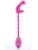 Розовый вибростимулятор на гибкой ручке THE CELINE GRIPPER, цвет розовый - Impulse Novelties