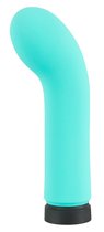 Мощный минивибромассажер с загнутой головкой Power Vibe Curvy by You2Toys, цвет голубой - ORION