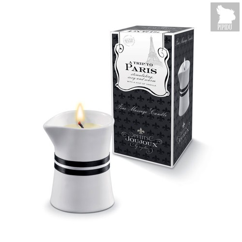 Массажное масло в виде малой свечи Petits Joujoux Paris с ароматом ванили и сандалового дерева - Mystim