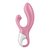 Розовый вибратор-кролик с расширением Air Pump Bunny 2 - 20,4 см., цвет розовый - Satisfyer