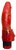 Красный реалистичный вибратор №10 - 17 см., цвет красный - МиФ