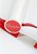 П-образная шлёпалка Leather Slit Paddle - 35 см, цвет красный - Shots Media