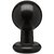 Круглая черная анальная пробка Classic Round Butt Plugs Large - 12,1 см., цвет черный - Doc Johnson