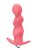 Розовая фигурная анальная вибропробка Spiral Anal Plug - 12 см., цвет розовый - Lola Toys