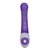 Фиолетовый вибромассажёр The G-spot Rabbit с украшенной стразами рукоятью - 22 см, цвет фиолетовый - The Rabbit Company