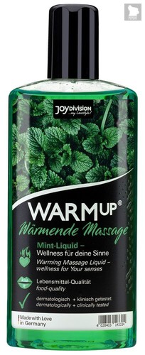 Массажное масло WARMup Mint с ароматом мяты - 150 мл. - Joy Division