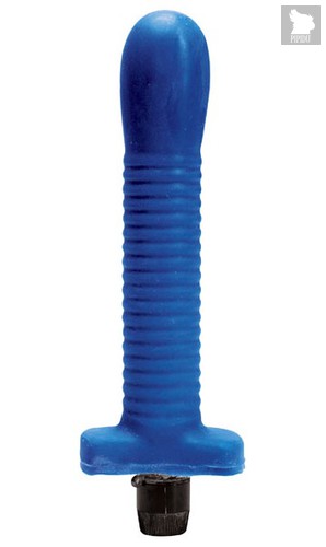Синий многоскоростной силиконовый вибратор - 18 см, цвет синий - Dream toys